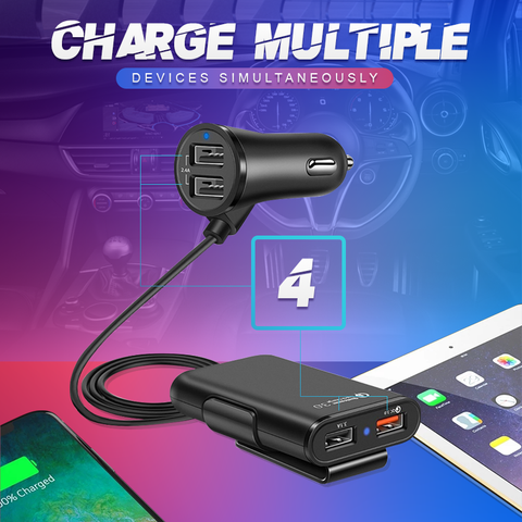 2+2 Extension Port Car Charger