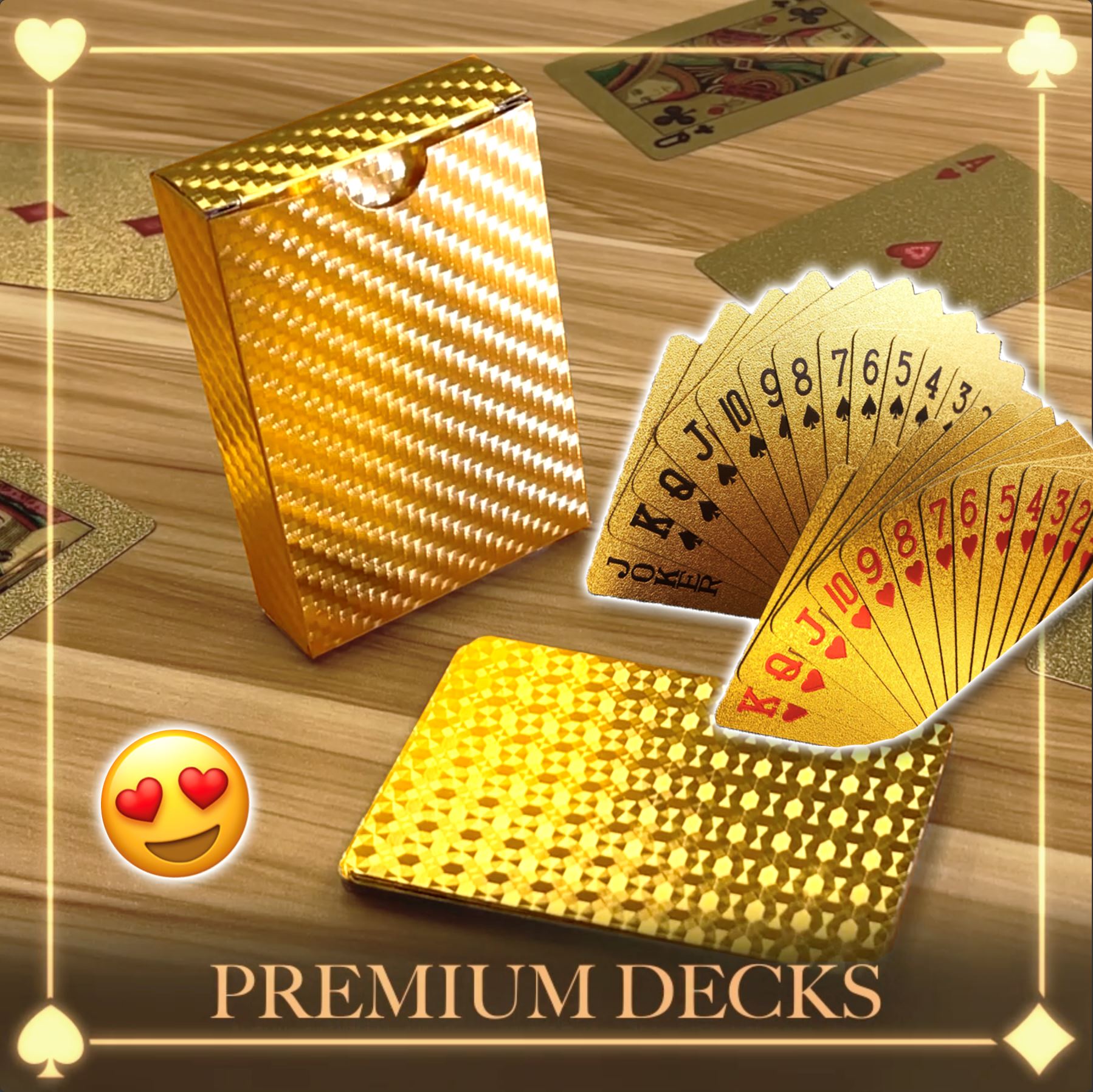 Magical Lux Playing Cards manacove Gold 1PC 