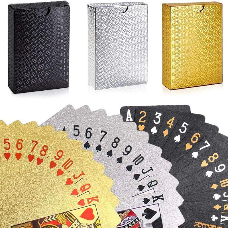 Diamond Foil Playing Card Manacove Value Set (Black+Gold+Silver) 